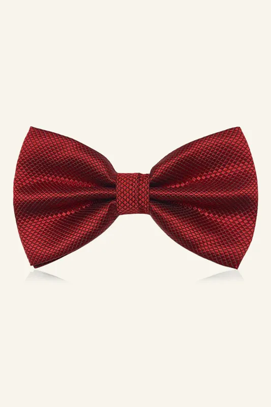 Men's Red Bow Tie For Party made by Wedtrend