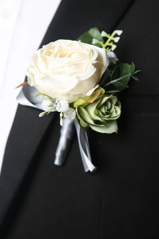 Men's Burgundy Flower Wedding Party made by Wedtrend