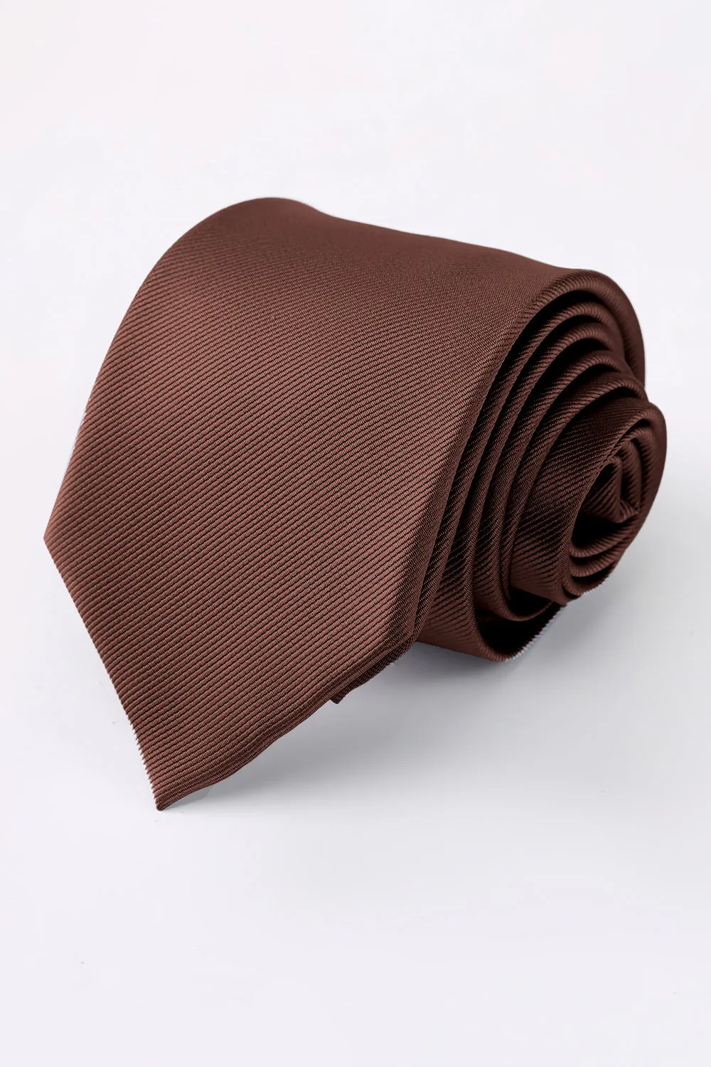 Men's Grey Solid Formal Satin Wide Tie For Wedding sold by Wedtrend product image thumbnail 5