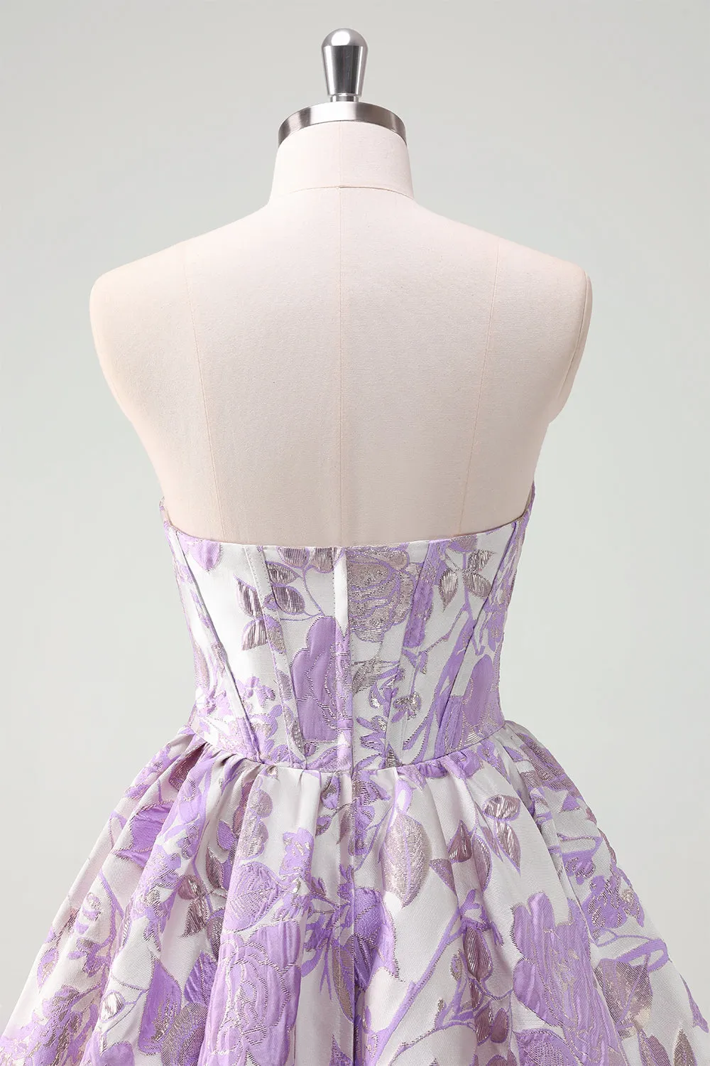 Cute Ball Gown Sweetheart Satin Homecoming Dress with Ruffle sold by Wedtrend product image thumbnail 5