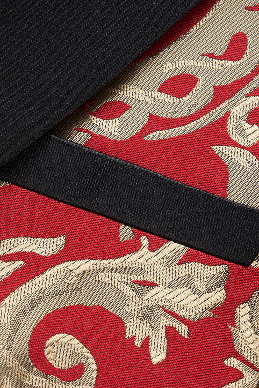 Men's Red Shawl Lapel One Button Jacquard Prom Blazer sold by Wedtrend product image thumbnail 5