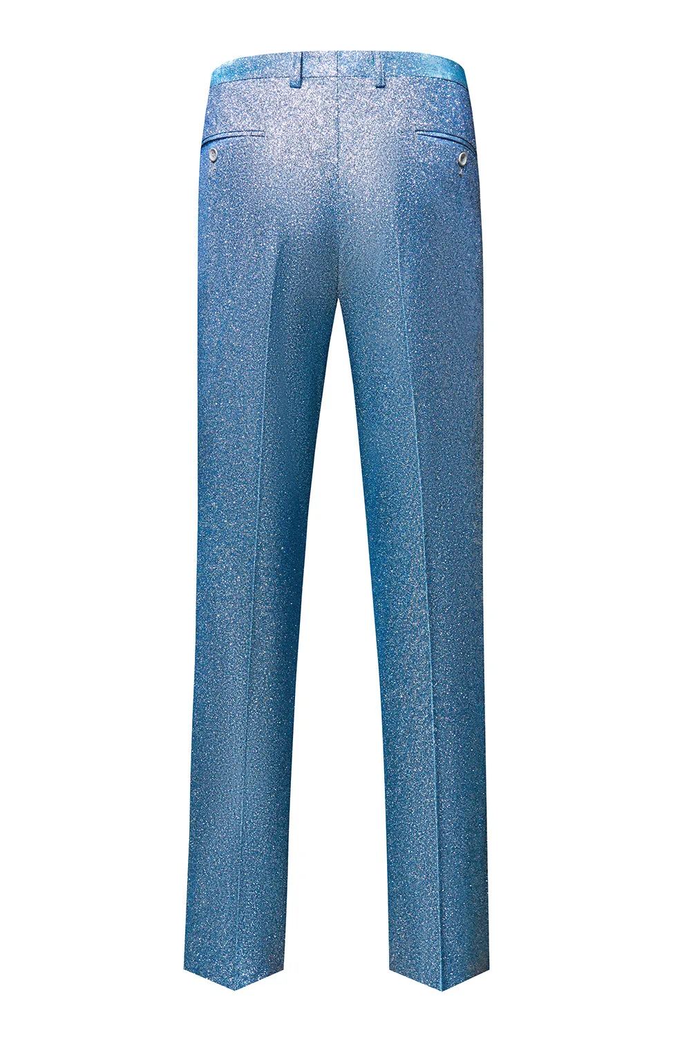 Men's Royal Blue Sparkly Peak Lapel One Button 2 Piece Guest Suits sold by Wedtrend product image thumbnail 5