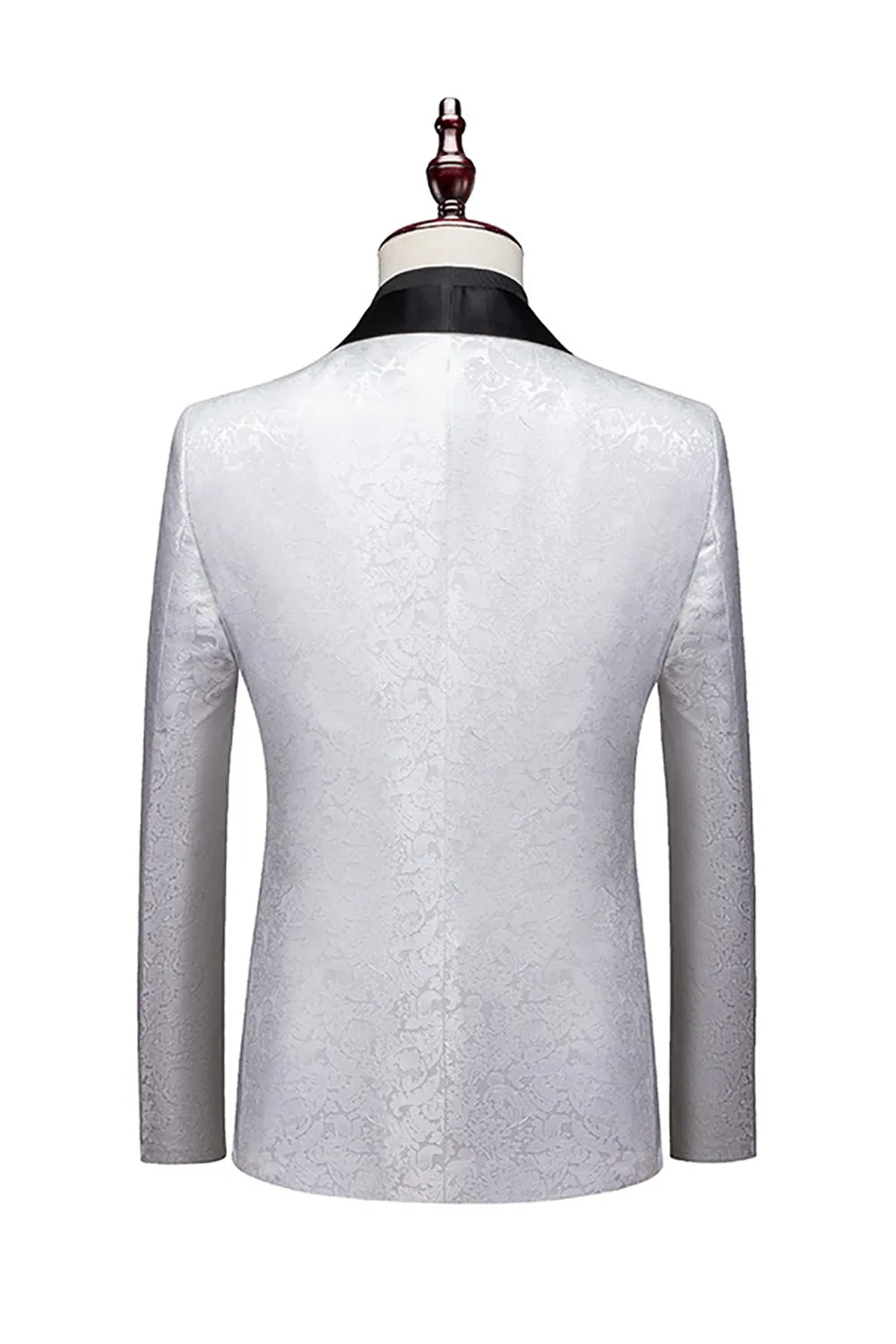 Men's Jacquard 2-Piece Shawl Lapel One Button Wedding Suits sold by Wedtrend product image thumbnail 5