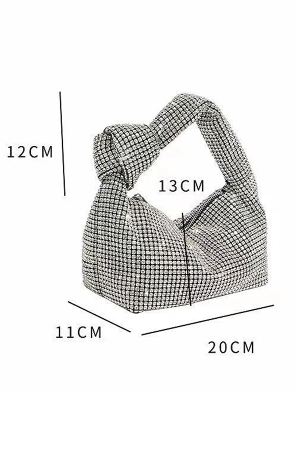 Rhinestone Knot Hobo Bag sold by Wedtrend product image thumbnail 5