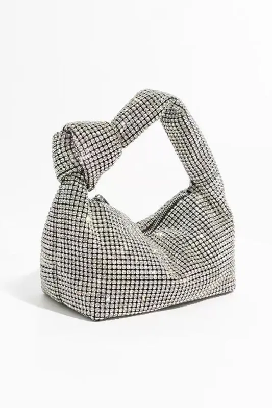 Rhinestone Knot Hobo Bag sold by Wedtrend