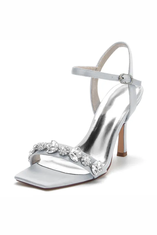 Open Toe Stiletto Heels Sandals Wedding Party Prom Heeled Shoes made by Wedtrend