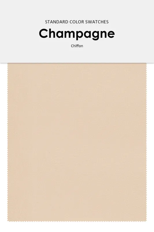 Chiffon Fabric Color Swatches sold by Wedtrend