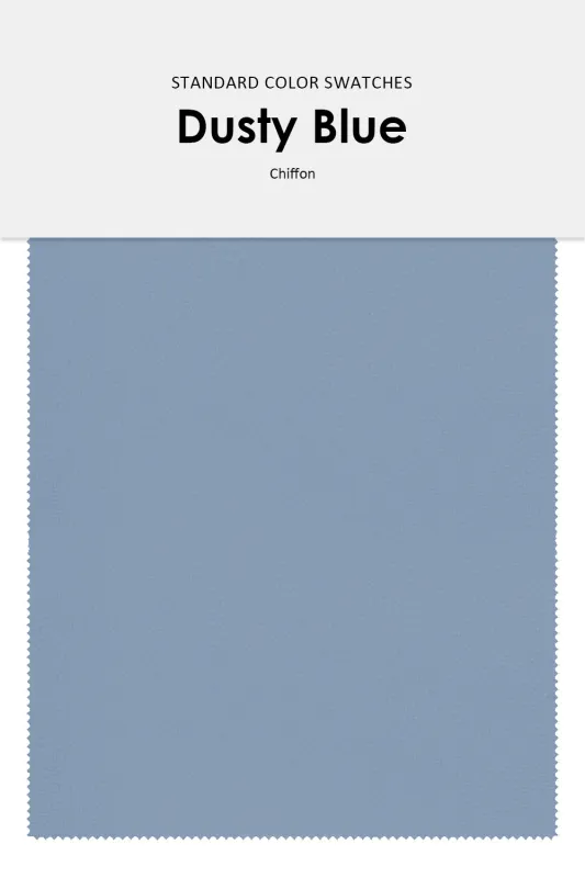 Blue Chiffon Fabric sold by Wedtrend