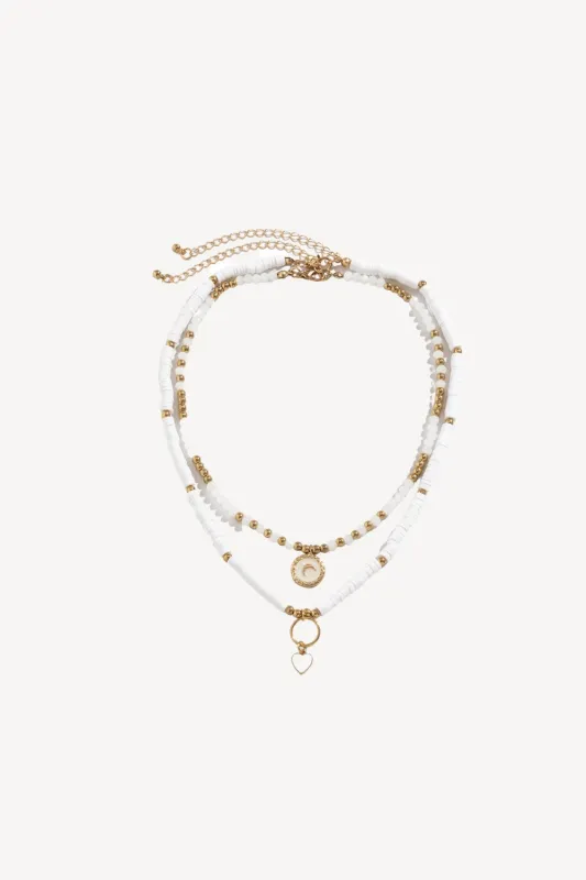 Boho Vintage Heart Crystal Necklace sold by Wedtrend