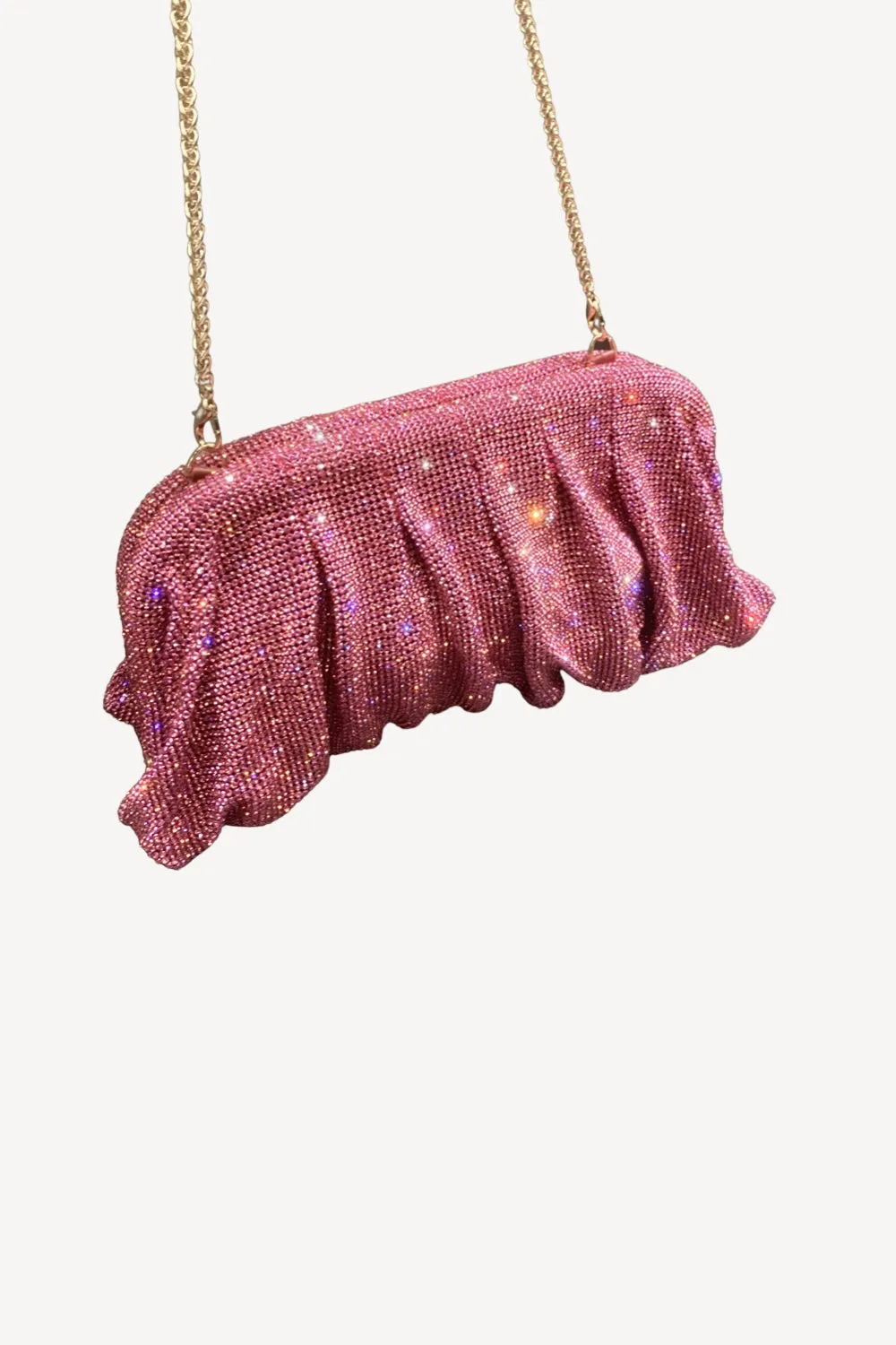 Pink Shiny Rhinestone Clutch Bag sold by Wedtrend product image thumbnail 2