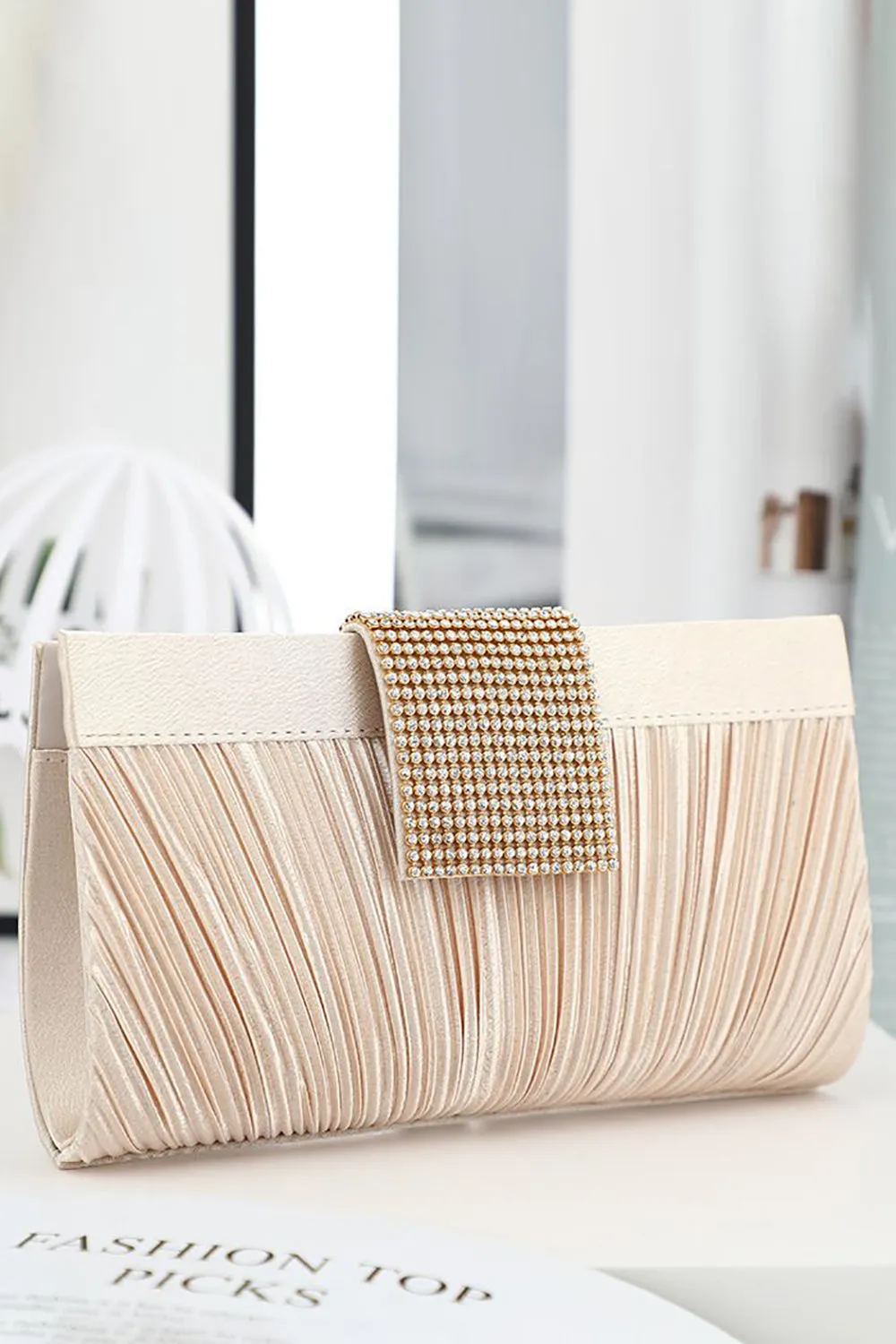 Charming/Delicate/Pretty Champagne Beaded Clutch Bags sold by Wedtrend