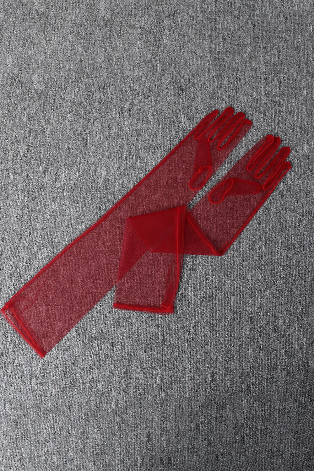 Black Sheer Long Evening Gloves sold by Wedtrend product image thumbnail 4