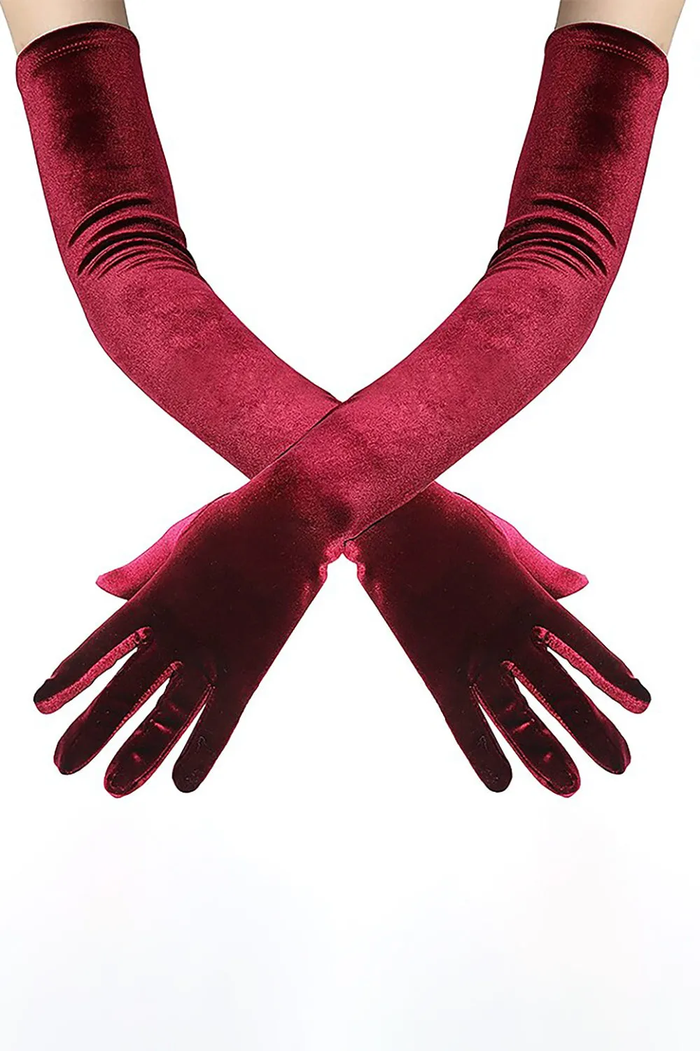 Black Velvet Party Gloves sold by Wedtrend product image thumbnail 2