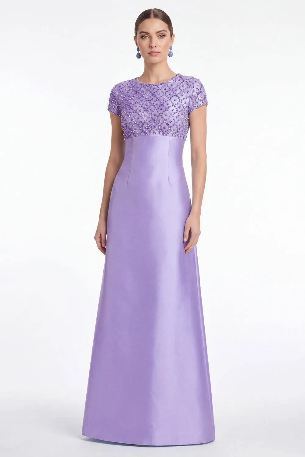 Light Plum Beaded A Line Mother of the Bride Dress sold by Wedtrend
