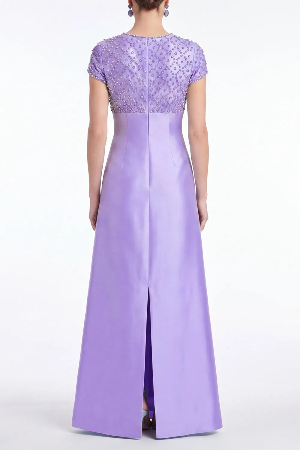 Light Plum Beaded A Line Mother of the Bride Dress sold by Wedtrend product image thumbnail 2