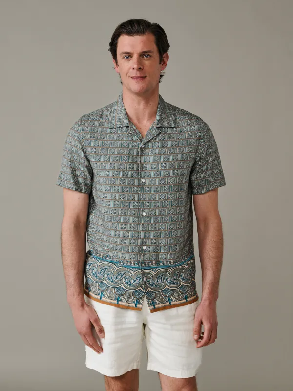 Belmont Printed Shirt made by Aubin