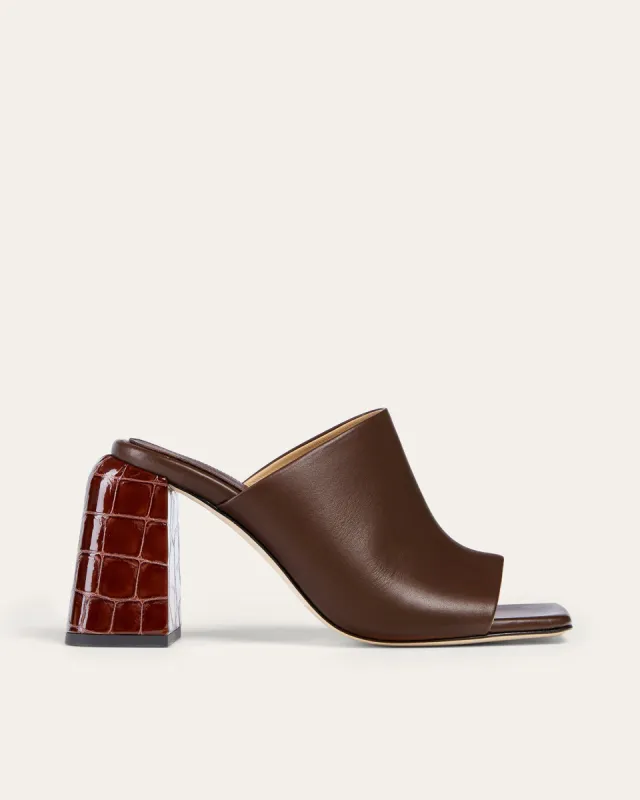 Deri Mule, Espresso sold by Dear Frances