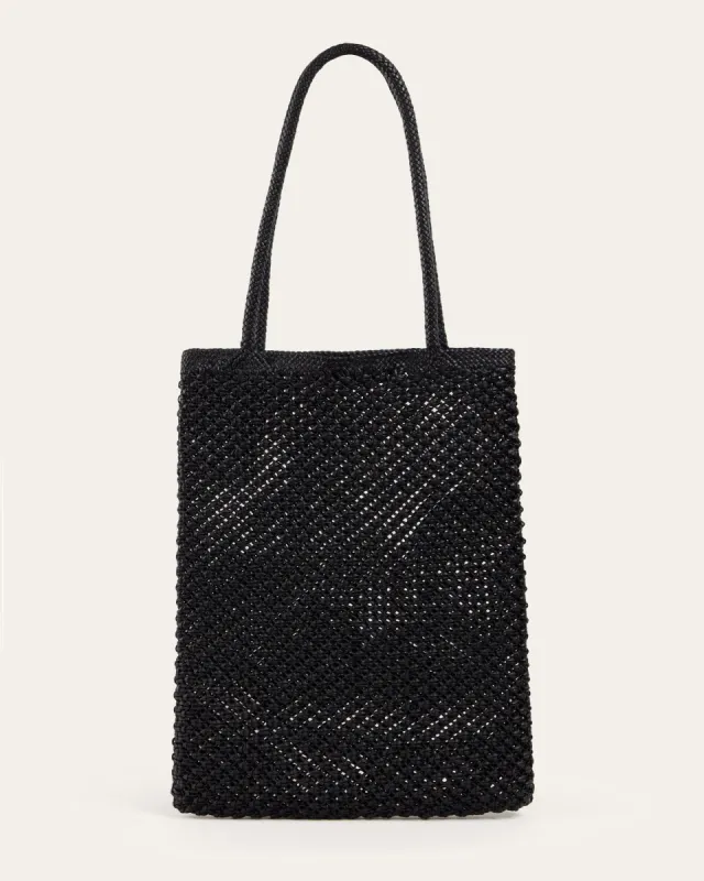 Como Tote Bag, Black Weave sold by Dear Frances