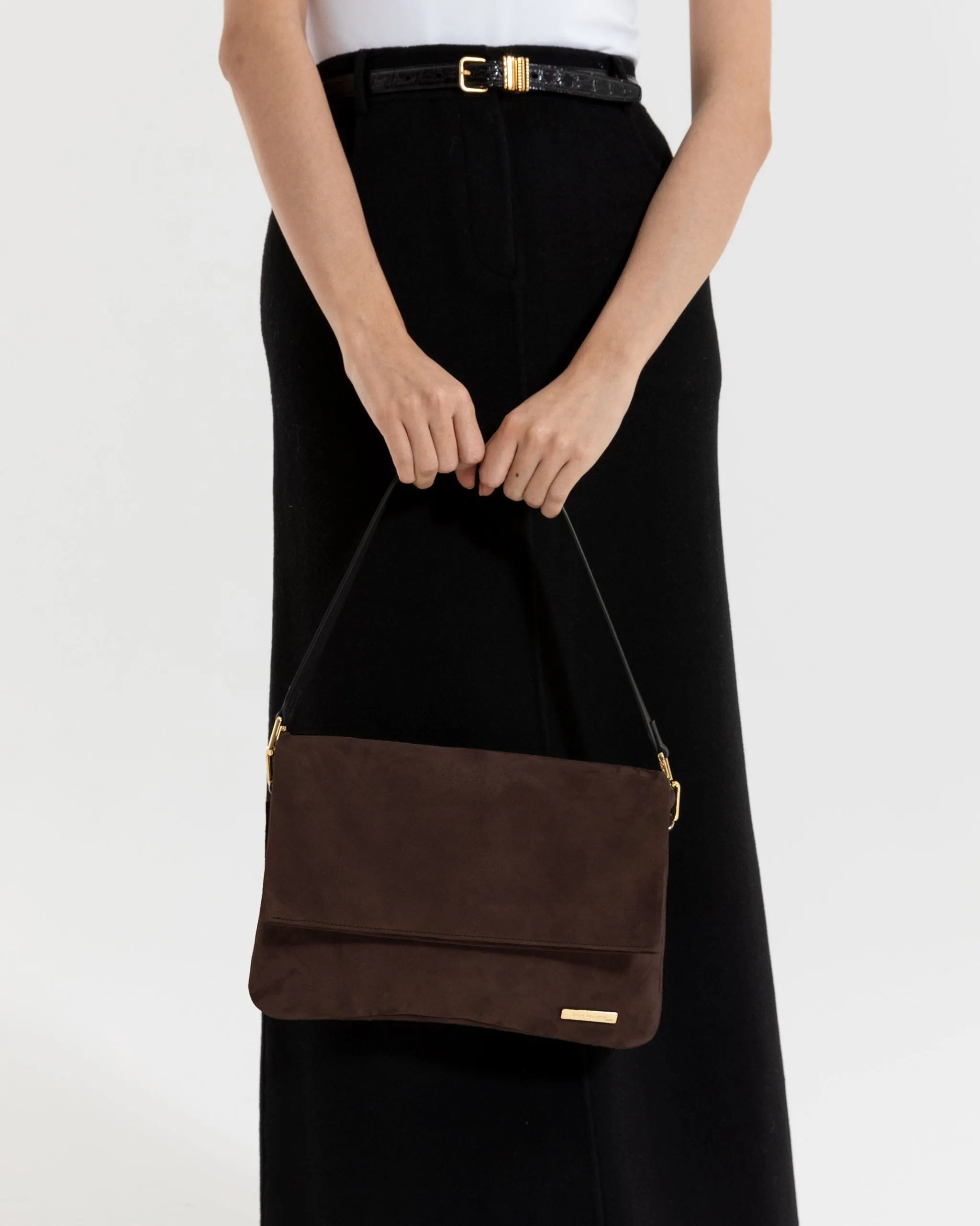 Celo Medium Crossbody, Espresso sold by Dear Frances product image thumbnail 2