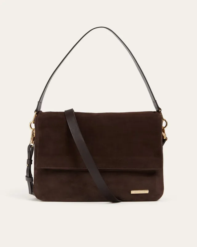 Celo Medium Crossbody, Espresso sold by Dear Frances