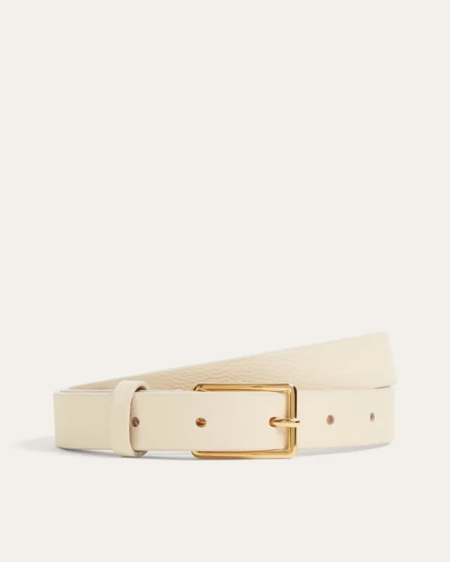 Attilio Narrow Belt, Crema sold by Dear Frances