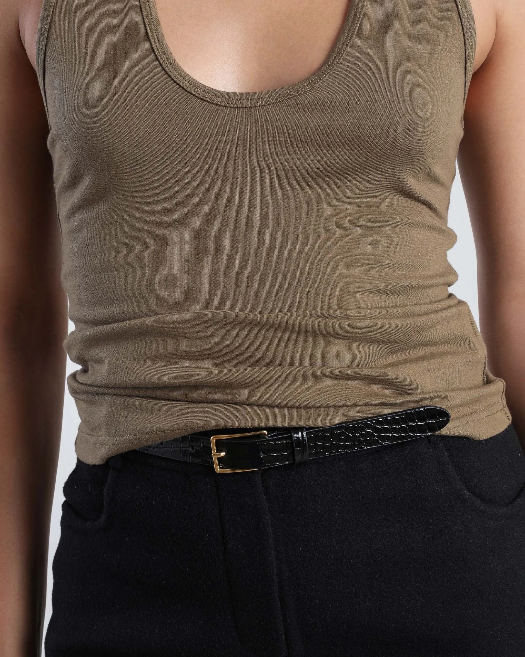 Attilio Narrow Belt, Croco sold by Dear Frances product image thumbnail 4