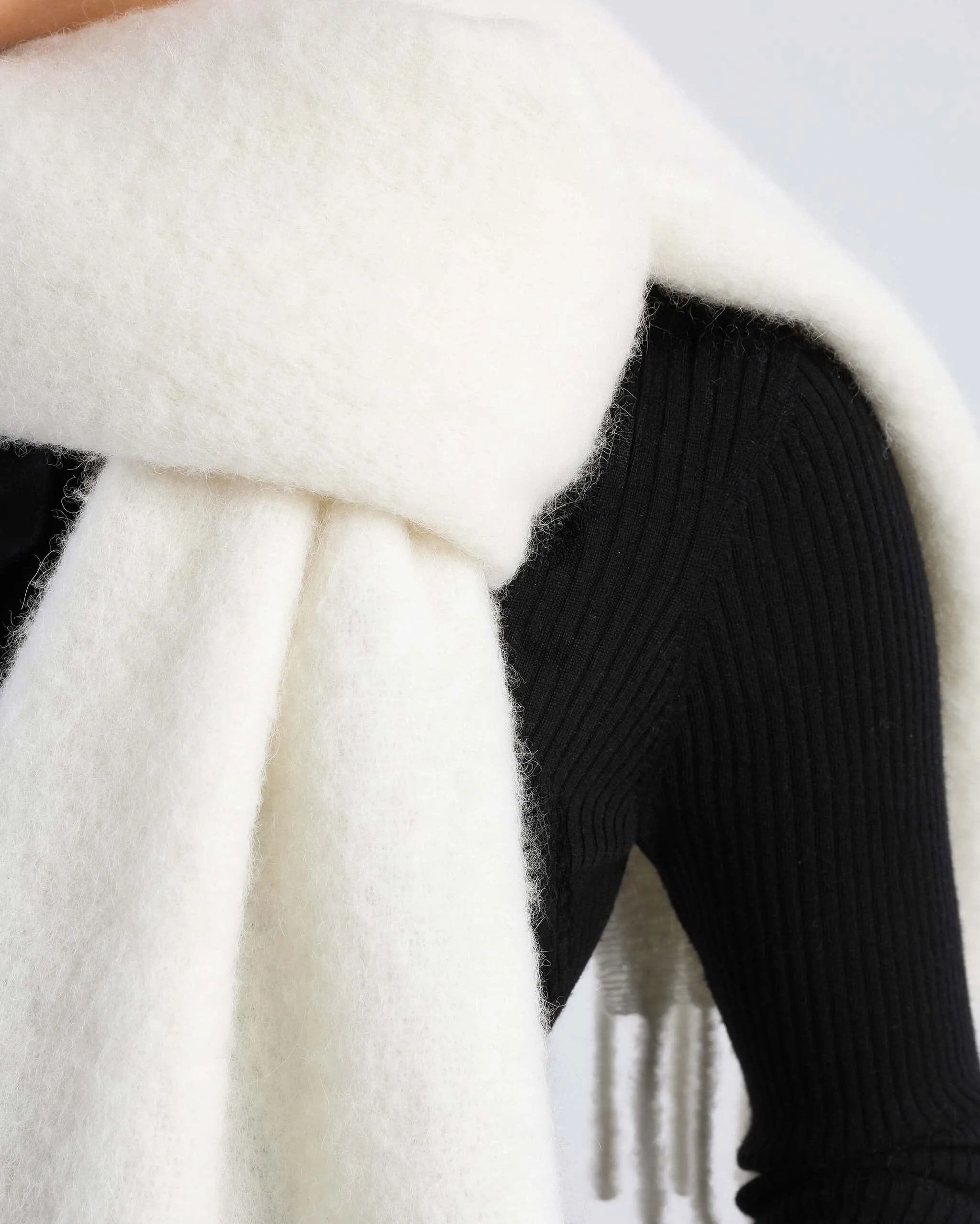 Tabata Alpaca Scarf, Crema sold by Dear Frances product image thumbnail 4