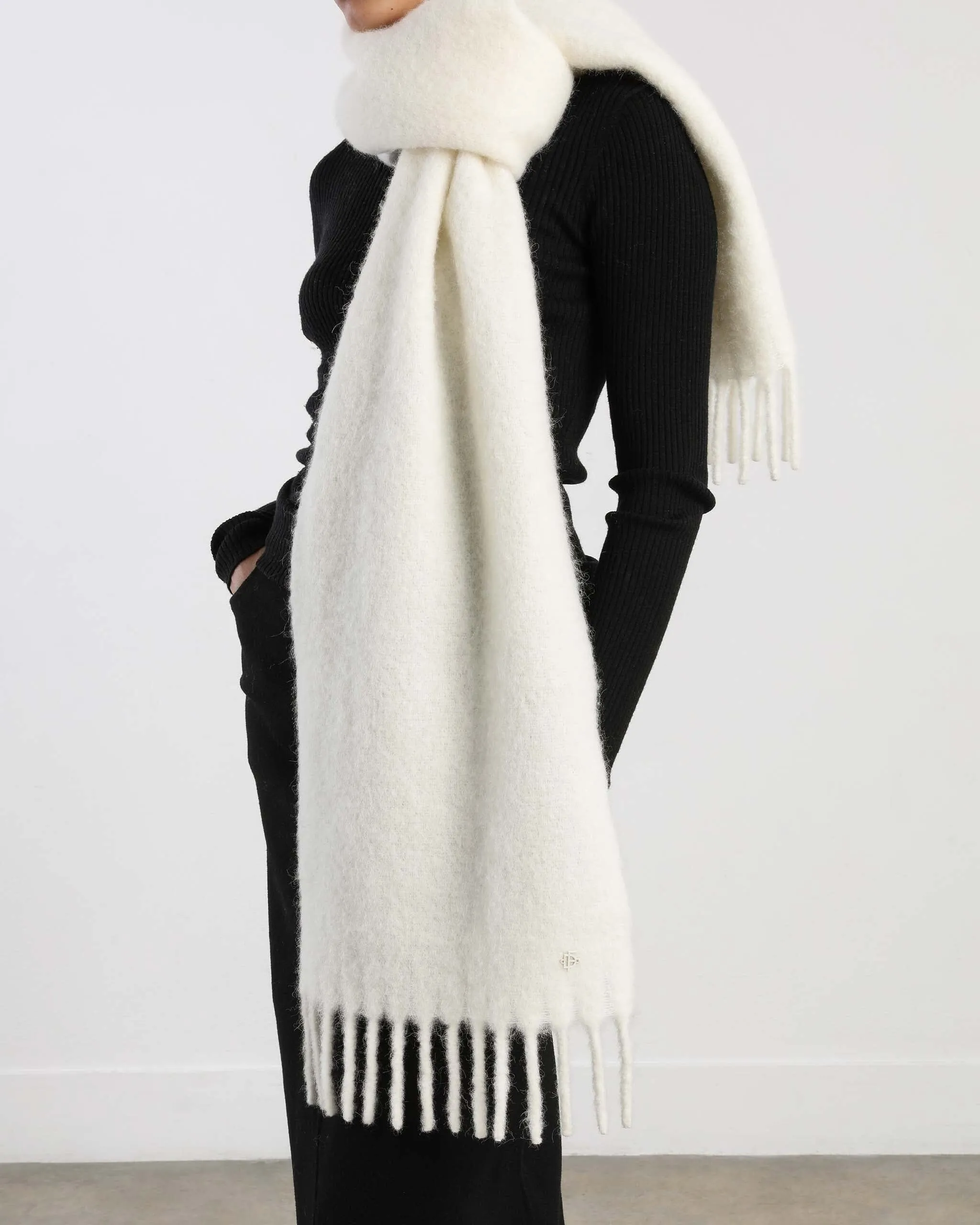 Tabata Alpaca Scarf, Crema sold by Dear Frances product image thumbnail 2