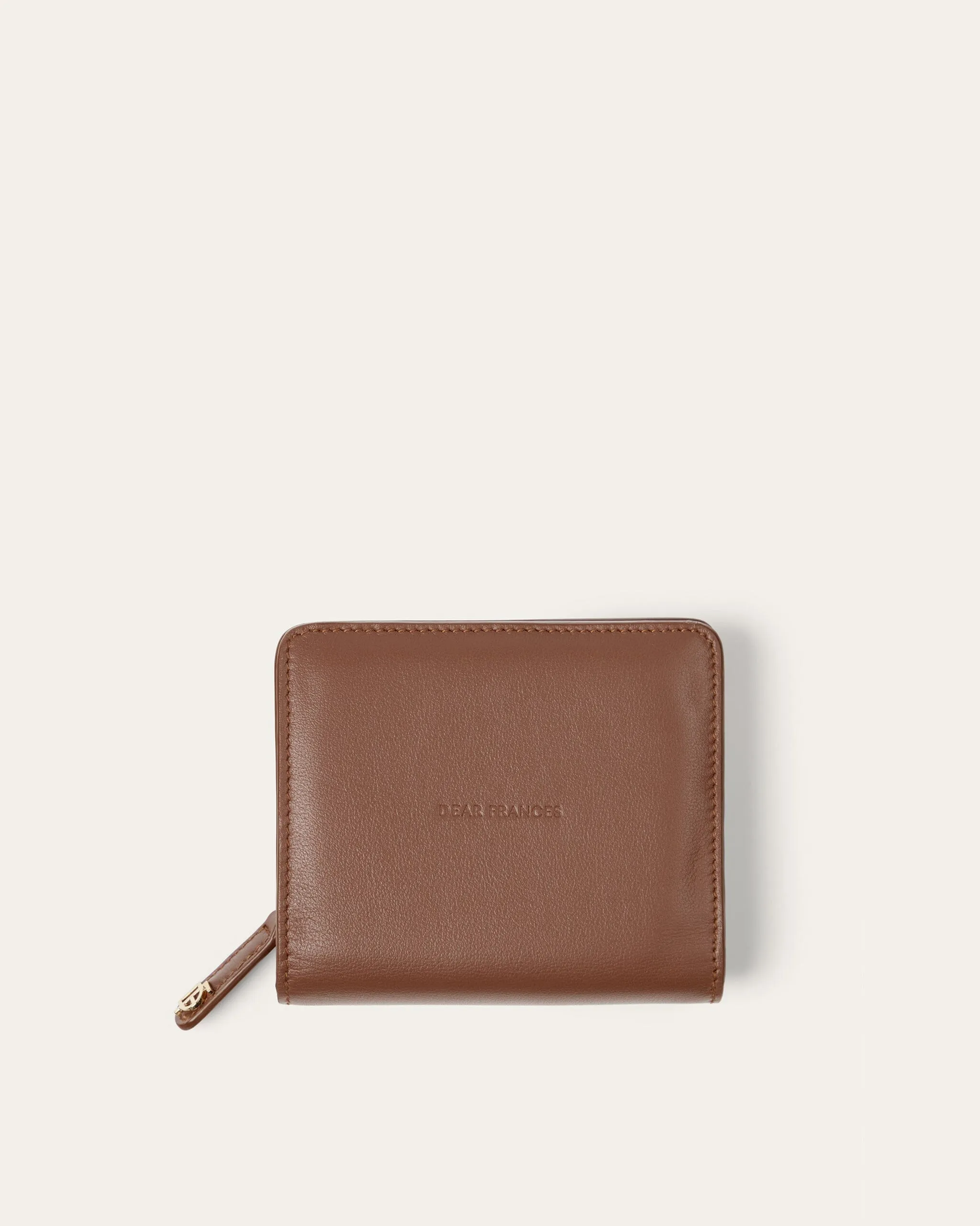 Galdino Zip Wallet, Saddle sold by Dear Frances