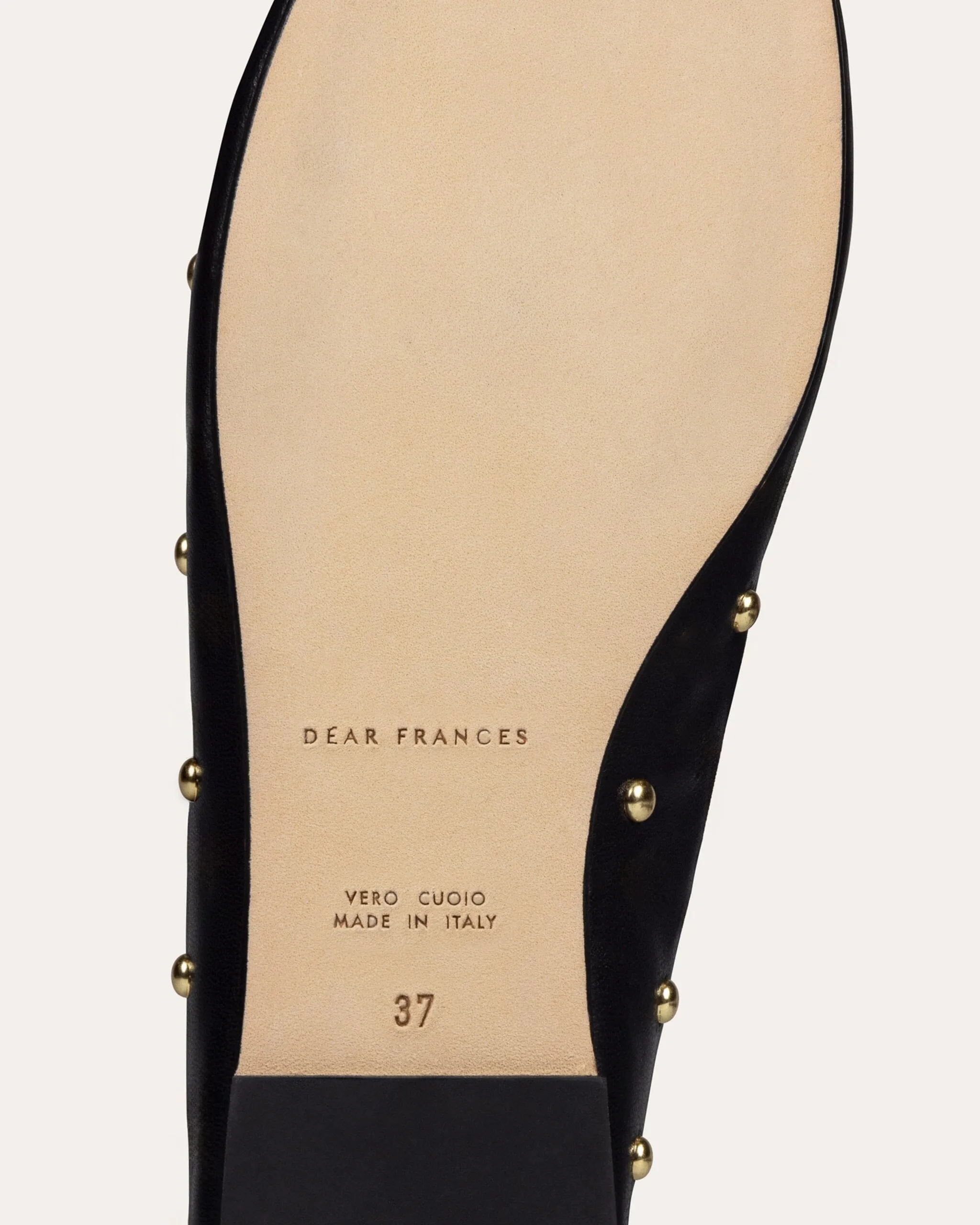 Balla Studs, Black Leather sold by Dear Frances product image thumbnail 3