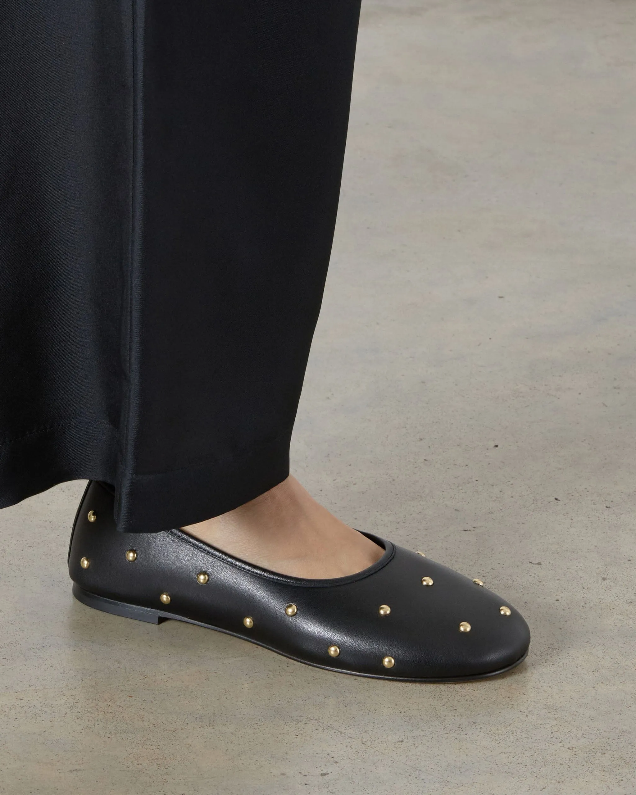 Balla Studs, Black Leather sold by Dear Frances product image thumbnail 4