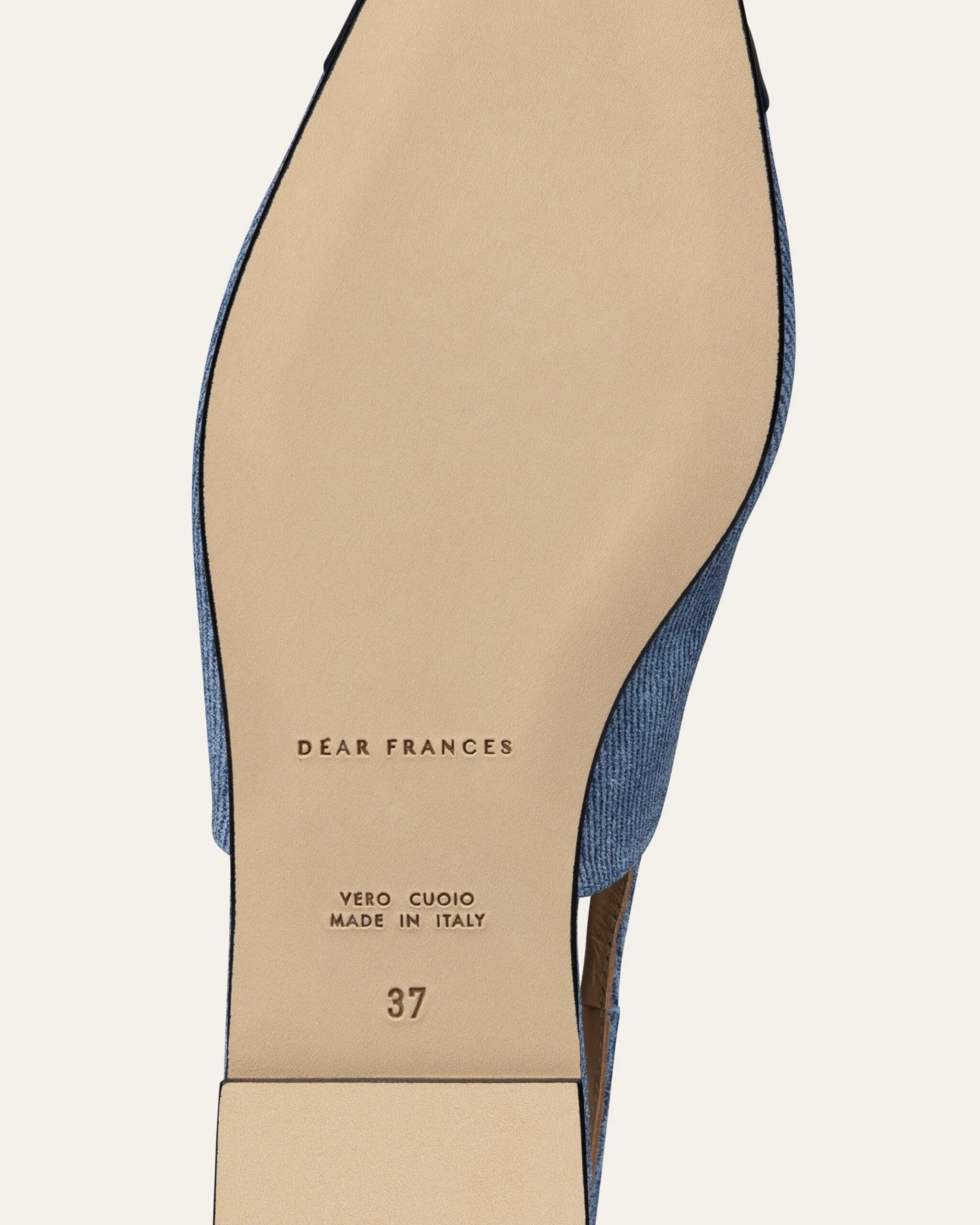 Tia Slingback, Denim Leather sold by Dear Frances product image thumbnail 3