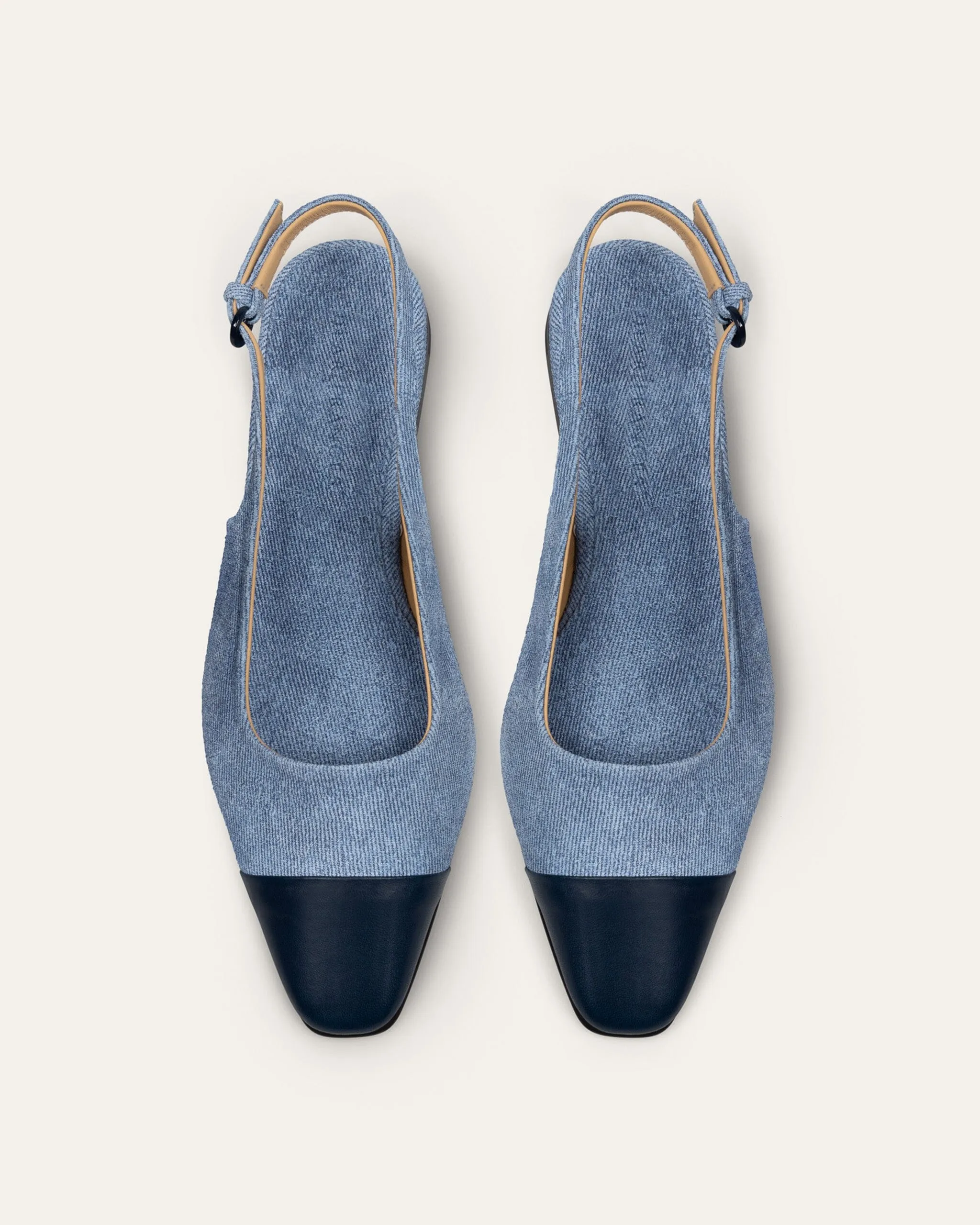 Tia Slingback, Denim Leather sold by Dear Frances product image thumbnail 2