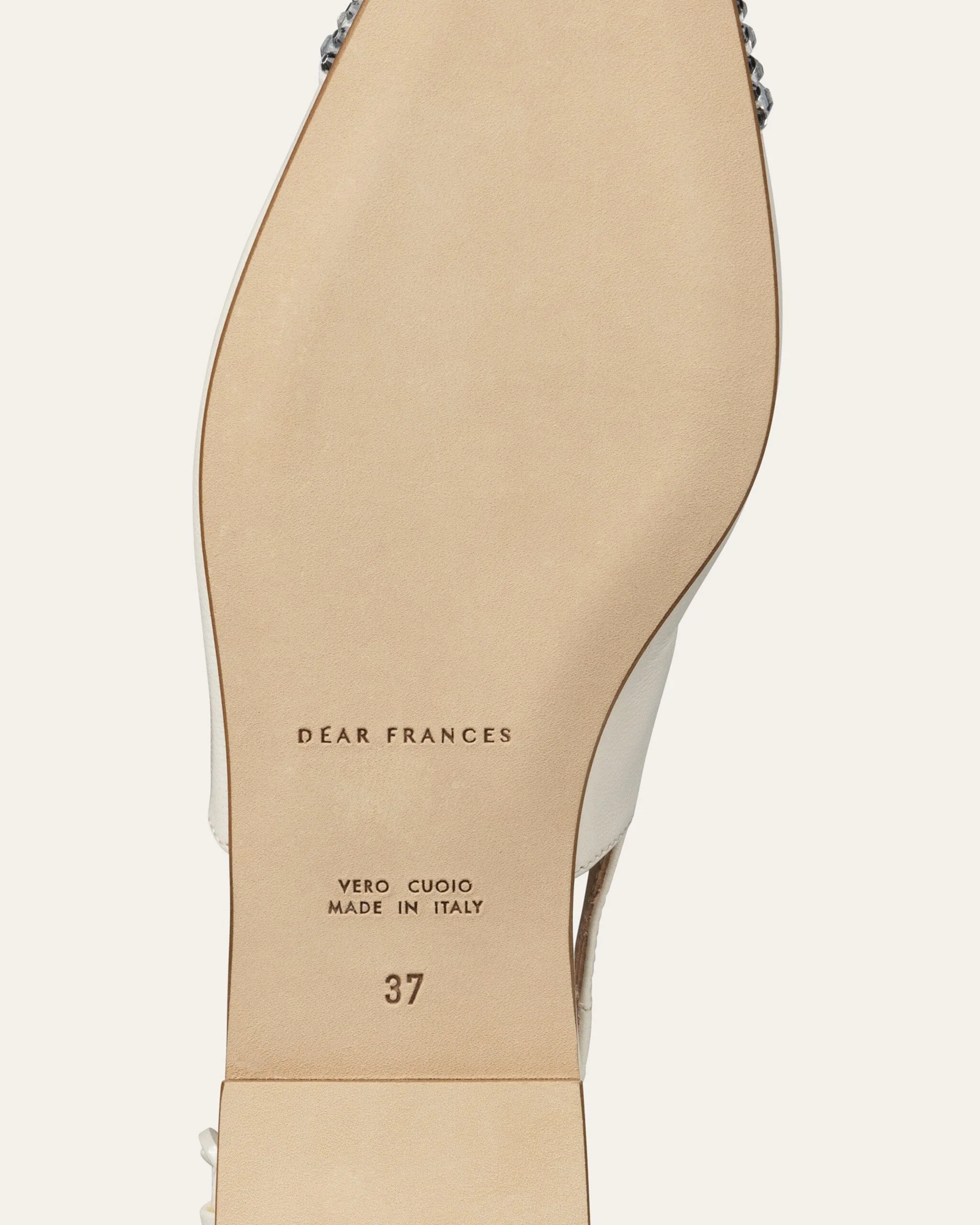Tia Slingback, Crema Crystal sold by Dear Frances product image thumbnail 3