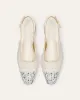 Tia Slingback, Crema Crystal sold by Dear Frances