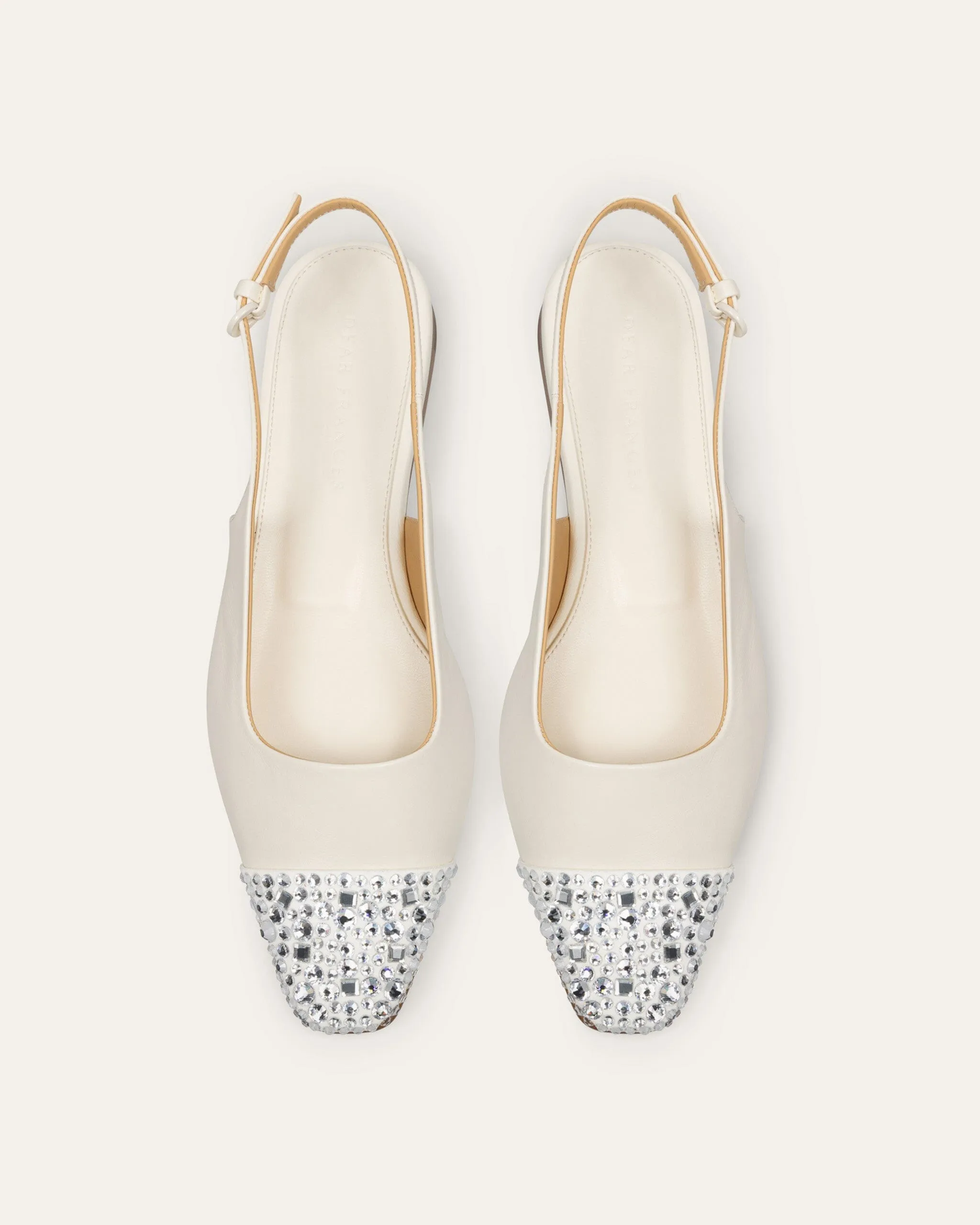 Tia Slingback, Crema Crystal sold by Dear Frances product image thumbnail 2