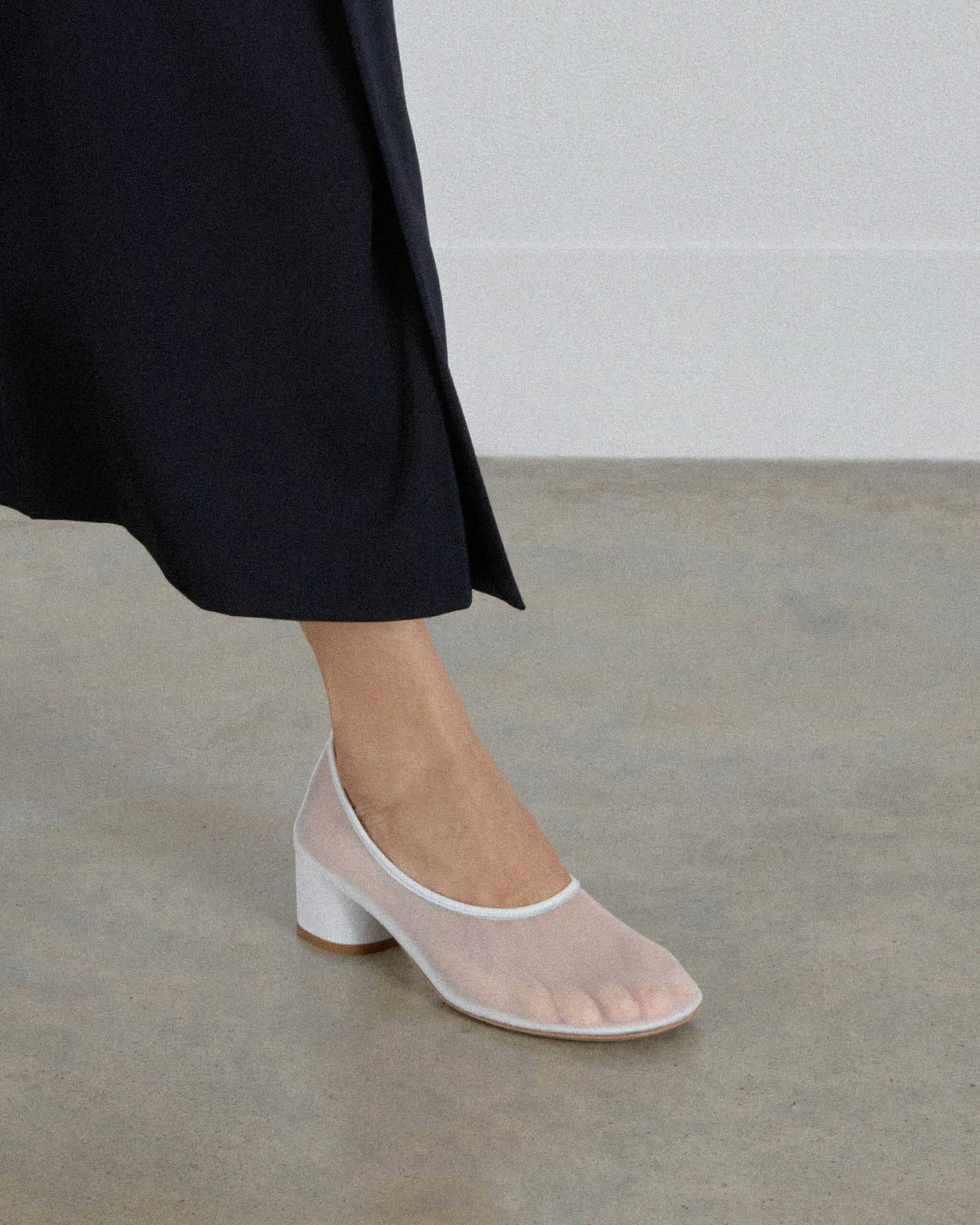 Balla Pump, White Mesh sold by Dear Frances product image thumbnail 4