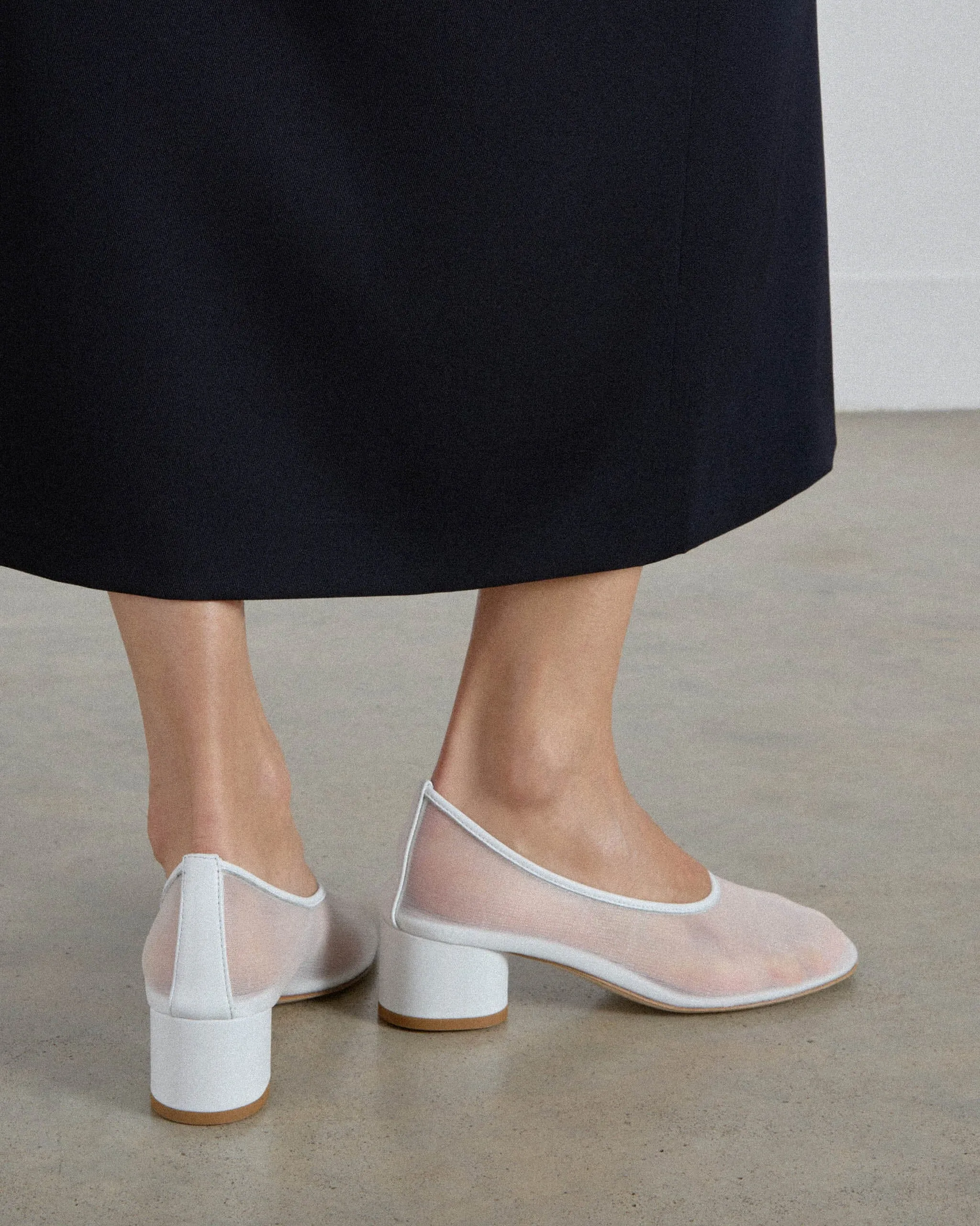 Balla Pump, White Mesh sold by Dear Frances product image thumbnail 5