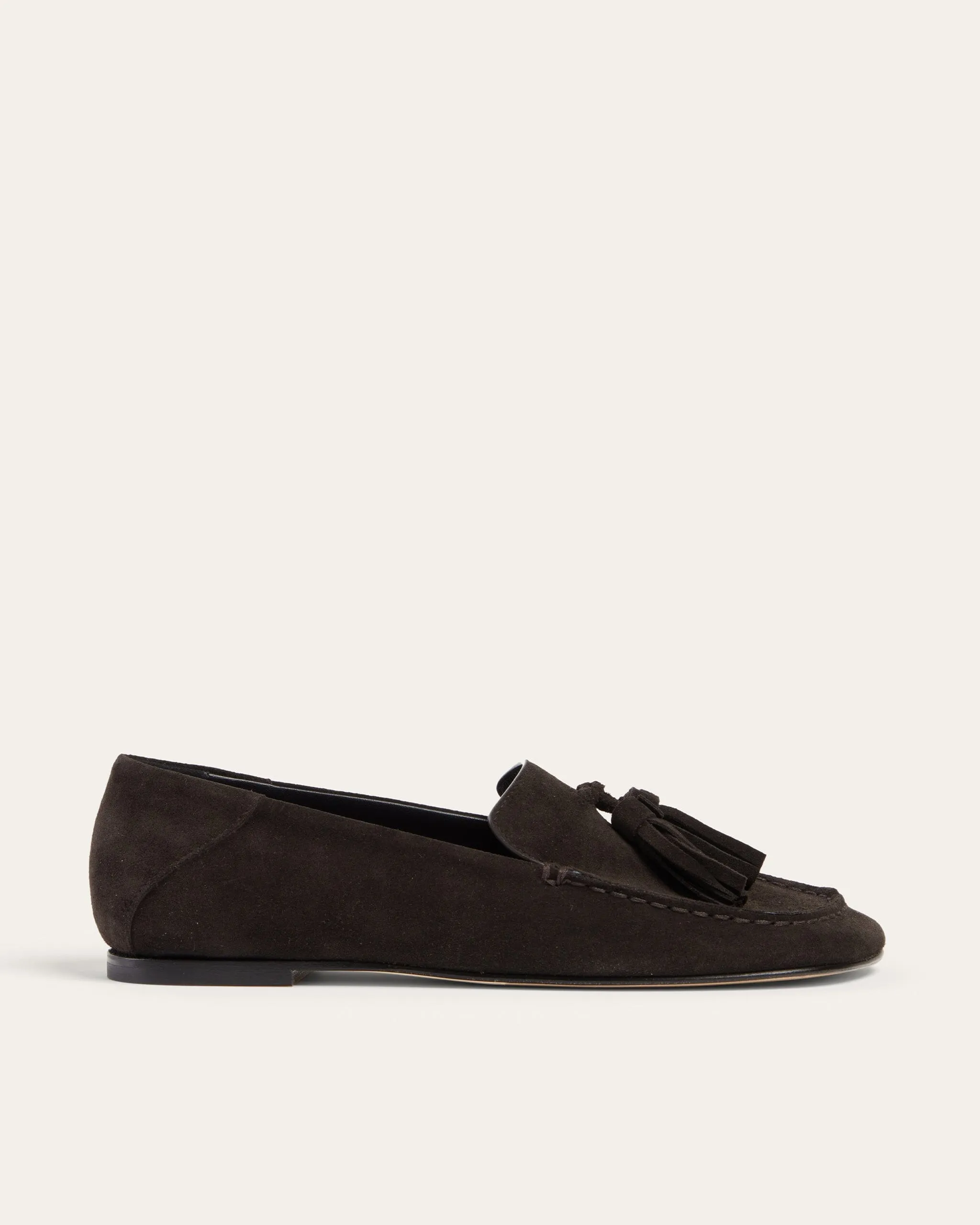 Drew Tassels, Brown Suede sold by Dear Frances