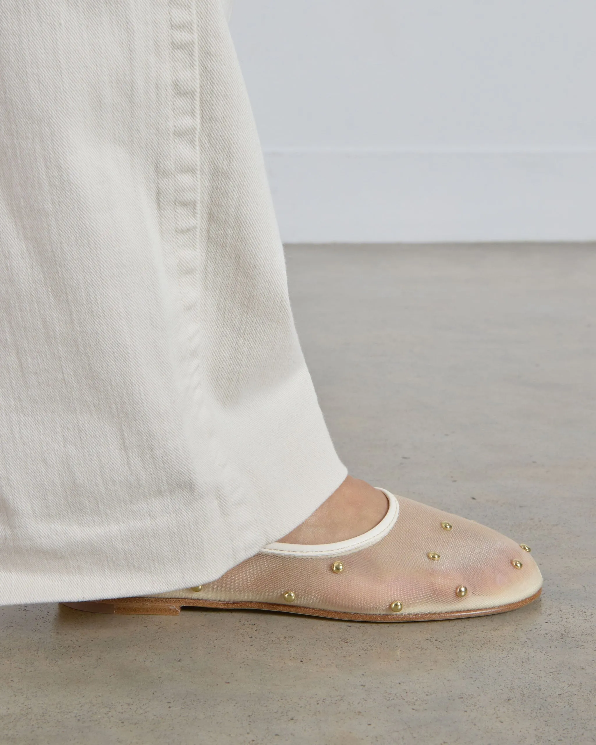 Balla Studs, Crema Mesh sold by Dear Frances product image thumbnail 4