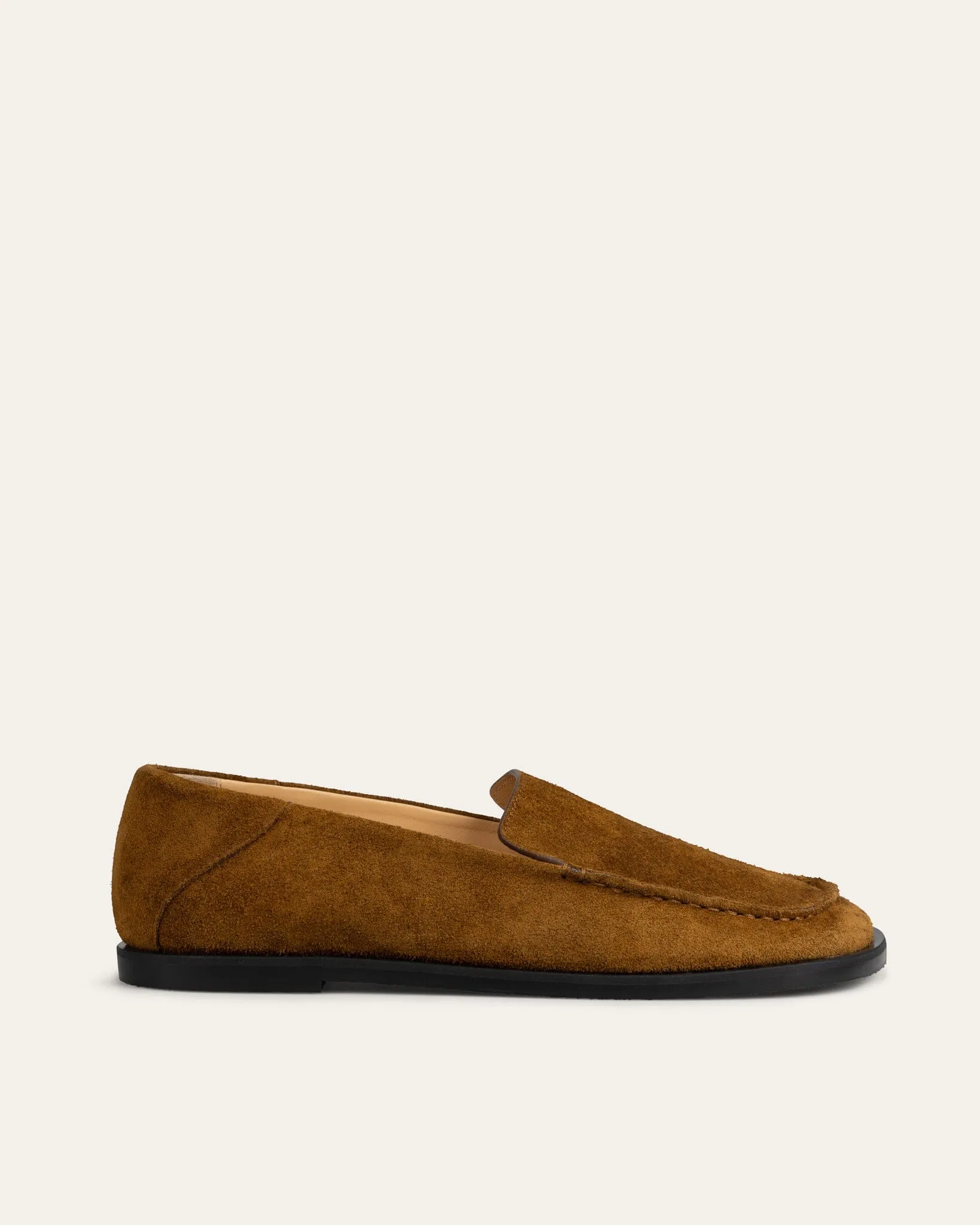 Drew Winter Loafer, Toffee Suede sold by Dear Frances