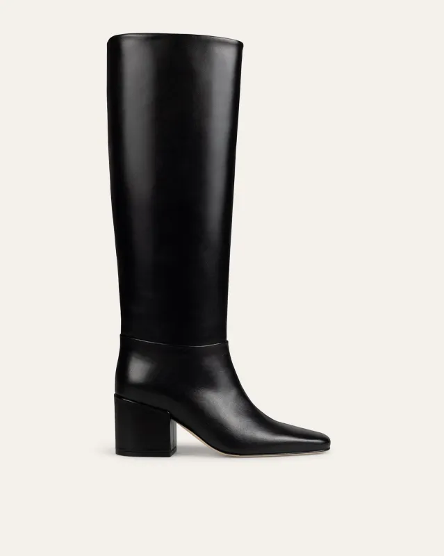 Alma Knee Boot, Black sold by Dear Frances