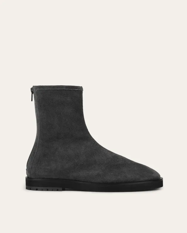 Joss Bootie, Charcoal Suede sold by Dear Frances