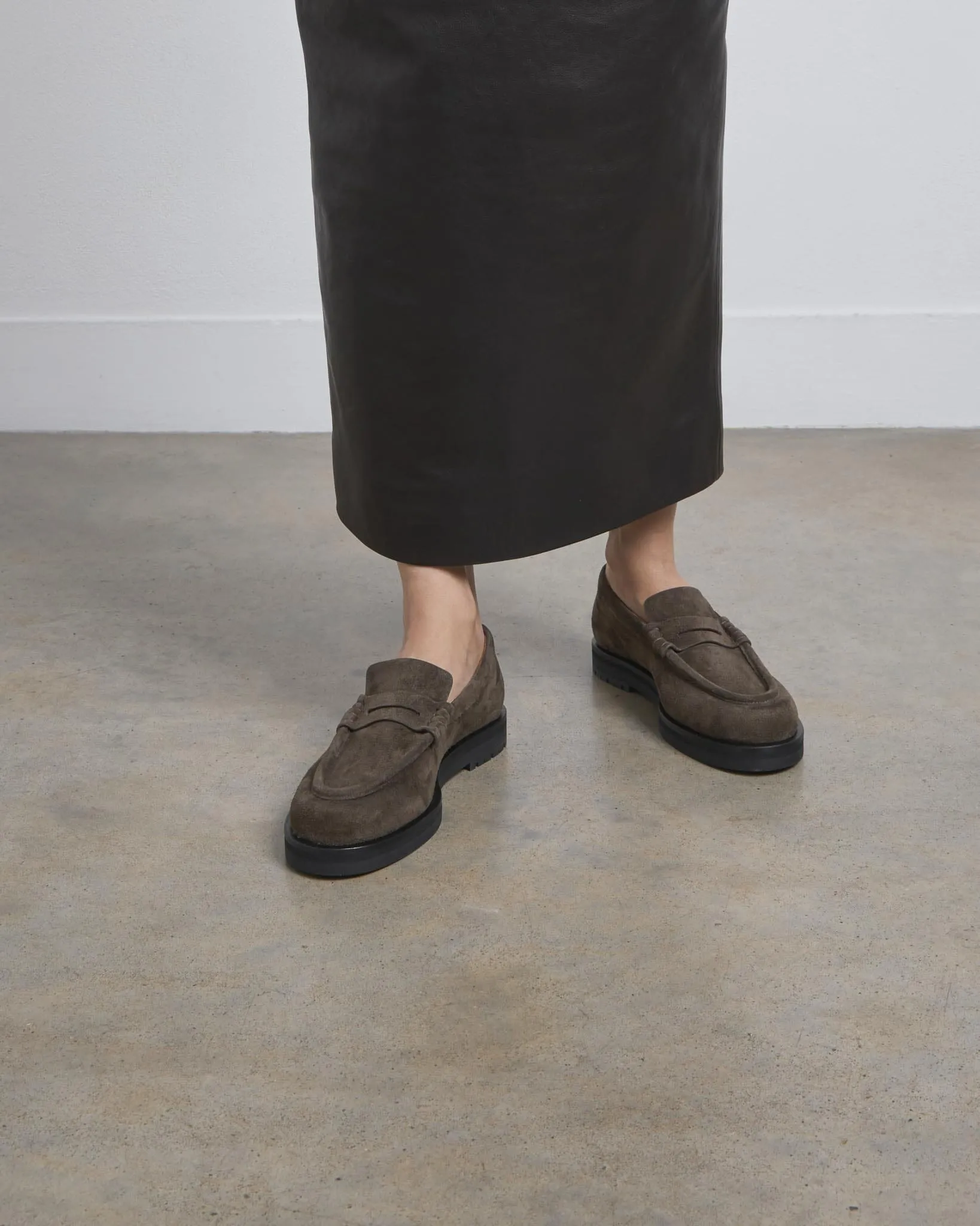 Joss Loafer, Truffle Suede sold by Dear Frances product image thumbnail 4
