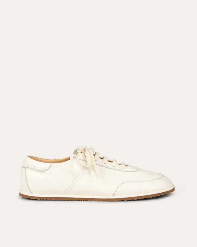 Balla Trainer, White Leather made by Dear Frances