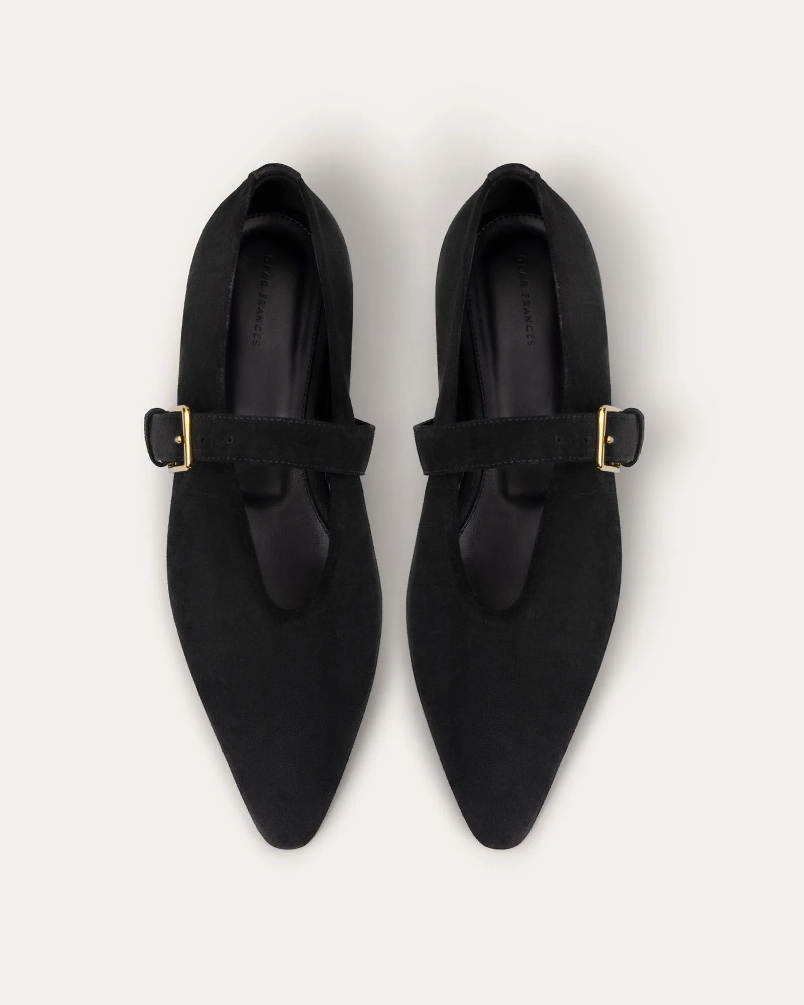 Topo Flat with Strap, Black Suede sold by Dear Frances product image thumbnail 2