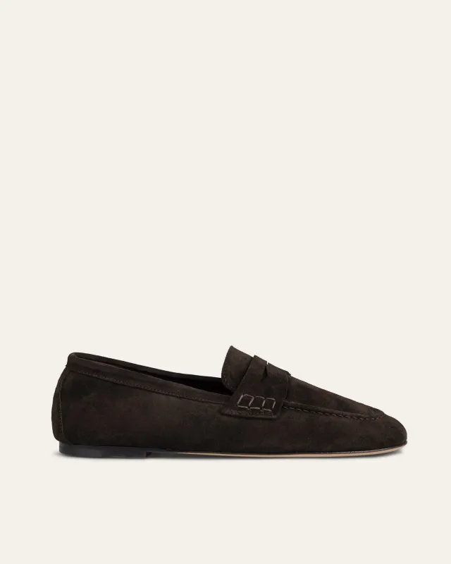 Balla Loafer, Espresso Suede made by Dear Frances