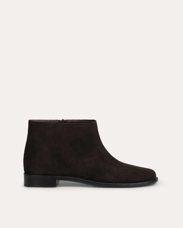 Dante Ankle Boot, Espresso Suede made by Dear Frances