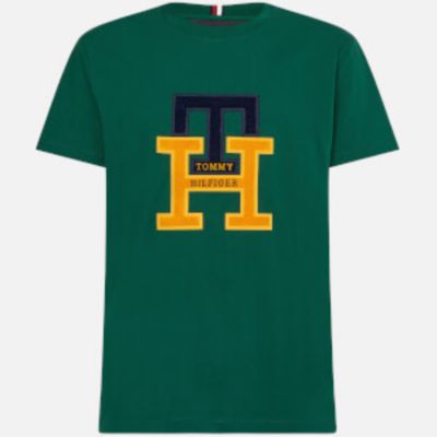 Tommy Hilfiger Blackwatch Logo-Appliquéd Cotton-Jersey T-Shirt sold by The Hut