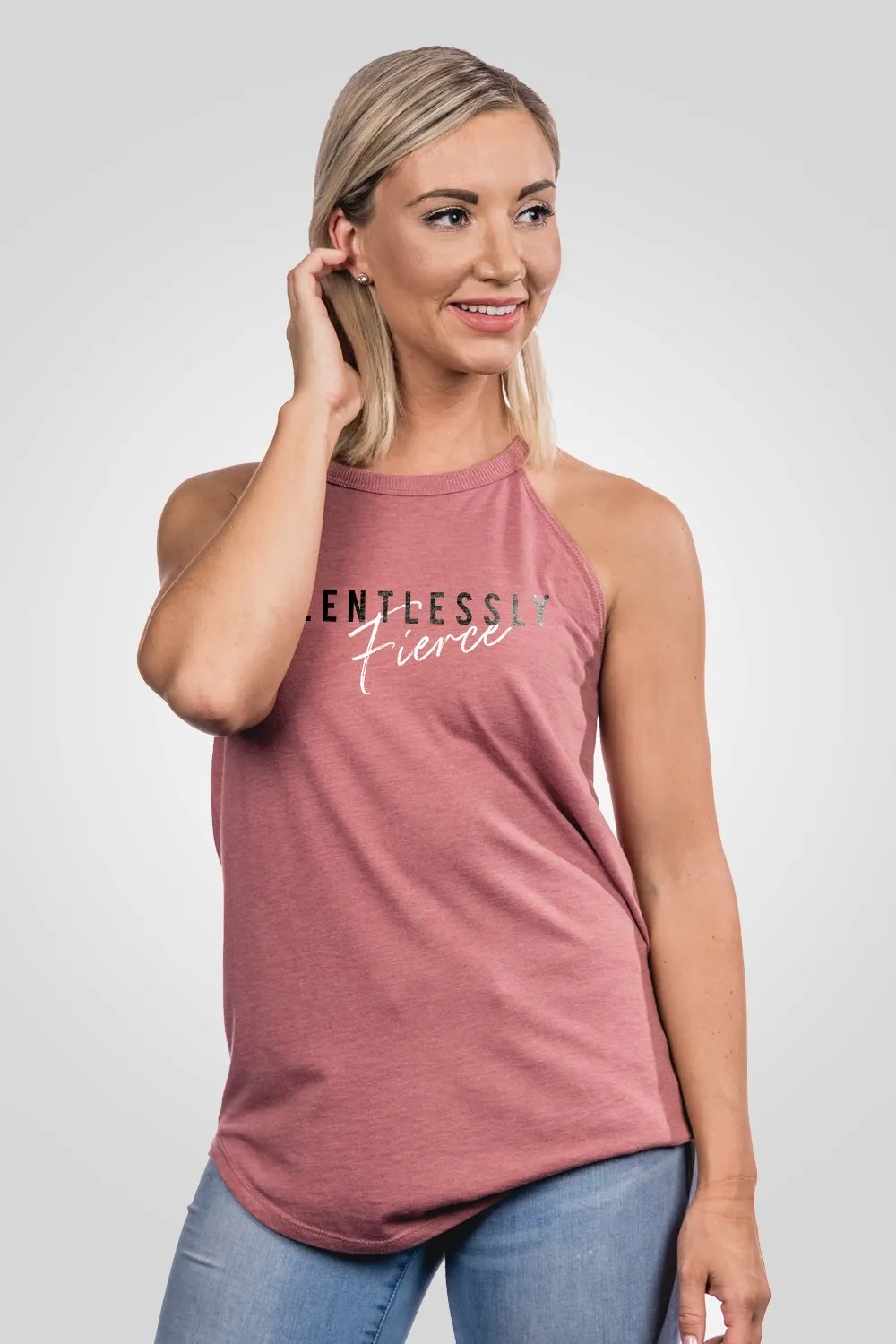 Women's Halter Tank - Relentlessly Fierce sold by Nine Line product image thumbnail 3